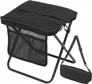 Folding Camping Chair - Ultra-Light Portable Campchair, Handbag-Style Collapsible Folding Chair with Storage Pocket, Suitable for Camping, Picnics
