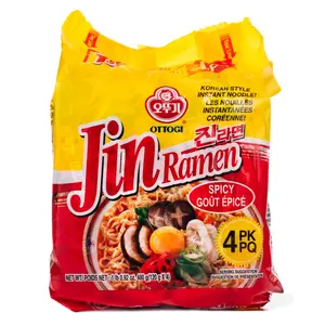 Ottogi Jin Ramen, Spicy 4pk