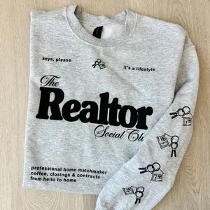 ‘Realtor Social Club' Crewneck Sweatshirt