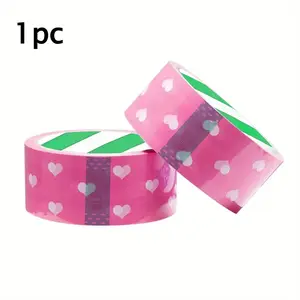 Packaging Tape, Gift Tape, Love Packaging Tape Printed Tape, Suitable for Gift Box Packaging, Express Delivery, Warehouse, Office and Other Packaging, Packing Tape, Self Adhesive