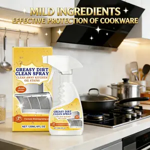 Professional Kitchen Degreaser Spray 6.31 oz. Multi-purpose grease remover. Quickly breaks down heavy grease and rust stains. Suitable for grills, stovetops, cookware countertops. One bottle for all surfaces, no need to replace.