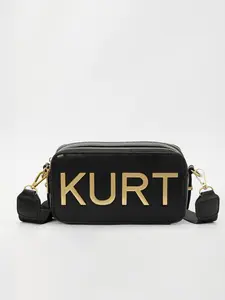 Elegant Letter Print Stylish Crossbody Shoulder Bag for Women, Dual Zipper Closure, Versatile Daily Use, Travel, Commute, All Seasons