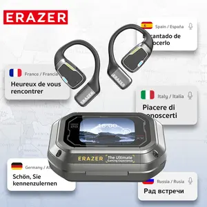 ERAZER XP6 Bluetooth Earphones Translation Earbuds With APP, OWS Wireless Earbuds Stereo Translate Headphones, Built-in Mic High-quality sound Earbuds ,30H Long Playtime, Immersive Premium Sound Long Distance Earphones With Charging Box,for Gym Running