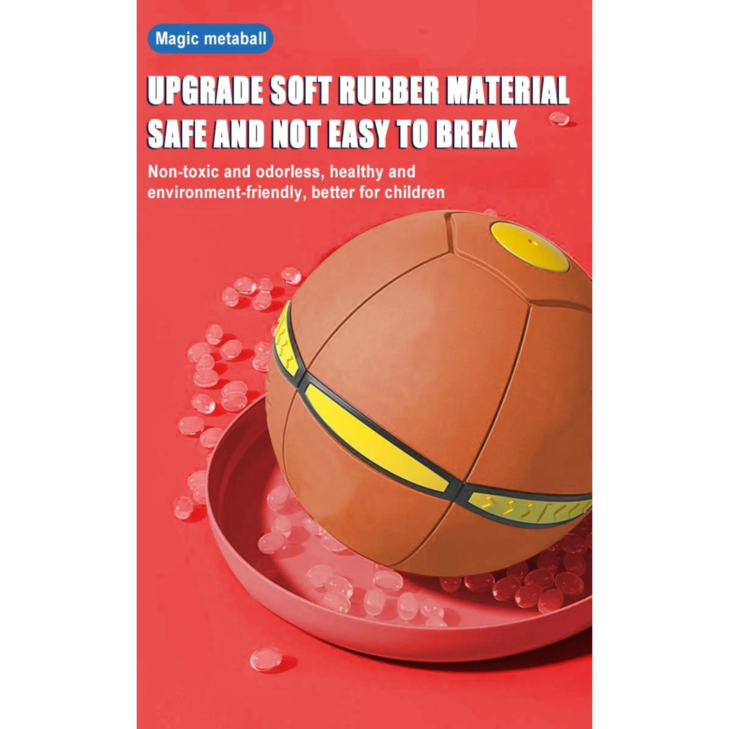 Colorful Magic Flying Disc Ball, Deformable Outdoor Toy for Kids, Interactive Plastic Saucer with LED Lights for All Seasons Play