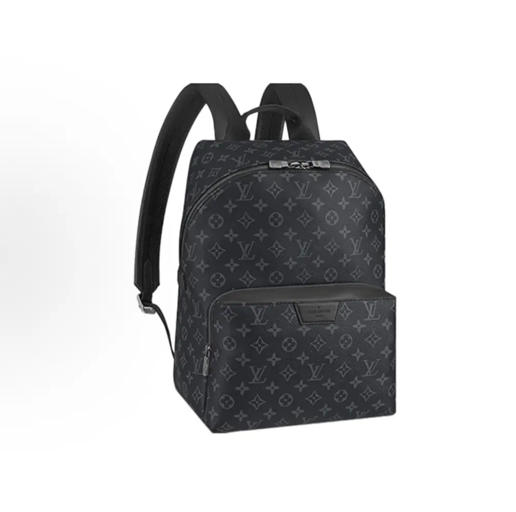 Pre-owned Louis Vuitton calfskin Backpacks Discovery PM Backpack Black Men's Small