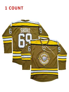 Ice Hockey Shoresy Jersey Number 69, Embroidered Letter and Number, Casual Loose-Fitting Athletic Sports Clothing for Fans and Collectors