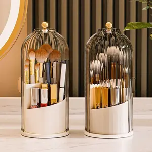 360 Degree Rotatable Transparent Clear Dustproof Upgraded Jewelry Box  TikTok Top Seller Friends Gift Exchange Mens Room Decor Trendy Girls Room