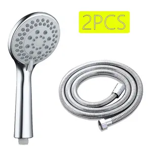 Handheld Shower Head Kit, with 5-mode High-pressure Spray and 1.5M Flexible Hose, Adjustable Rainfall/massage/spray/spray Settings, Suitable for Family Bathroom Use, Very Suitable for Adults, Pets and Daily Cleaning Needs, Adjustable Handheld Showers
