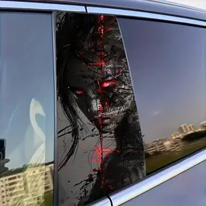Car Window B-pillar Sticker, Eye Pattern Car Window Decal, Car Exterior Decoration Accessories, Vehicle Exterior Decoration for Car, SUV, Truck, Car Decals, Automobile Decals