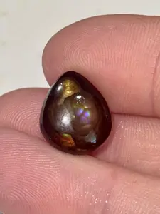 5.2ct Rare Fire Agate GemStone Cabochon High Grade Lapidary Specimen