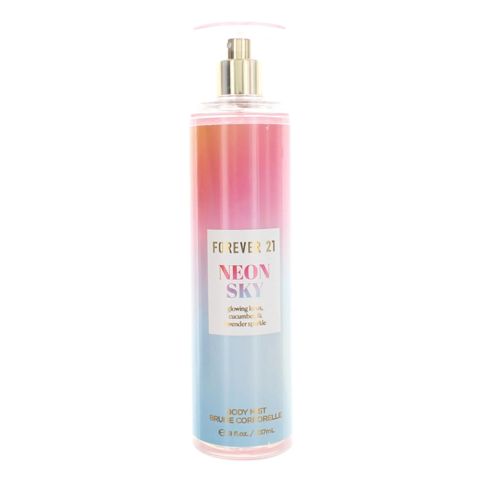 Forever 21 Neon Sky Women's Refreshing Body Mist Spray - 8 fl oz, Ideal for Night Out, with Neon Glow