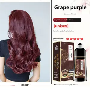 Natural Plant-Based Hair Dye, 3-In-1 Formula for Hair, Quick-Drying, Fragrant Fruit Scent, 500ML, Suitable for All Hair Types, Natural Colorant Dye