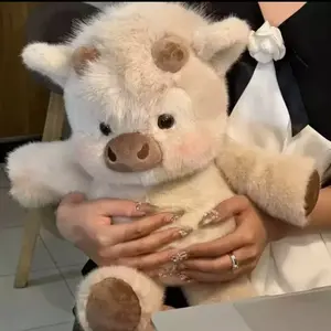 Cute Highland Cow Plush Toy, Soft Fluffy Stuffed Animal Doll, Kawaii Pillow, Perfect Gift for Bull Lovers, Panda Plush Toy