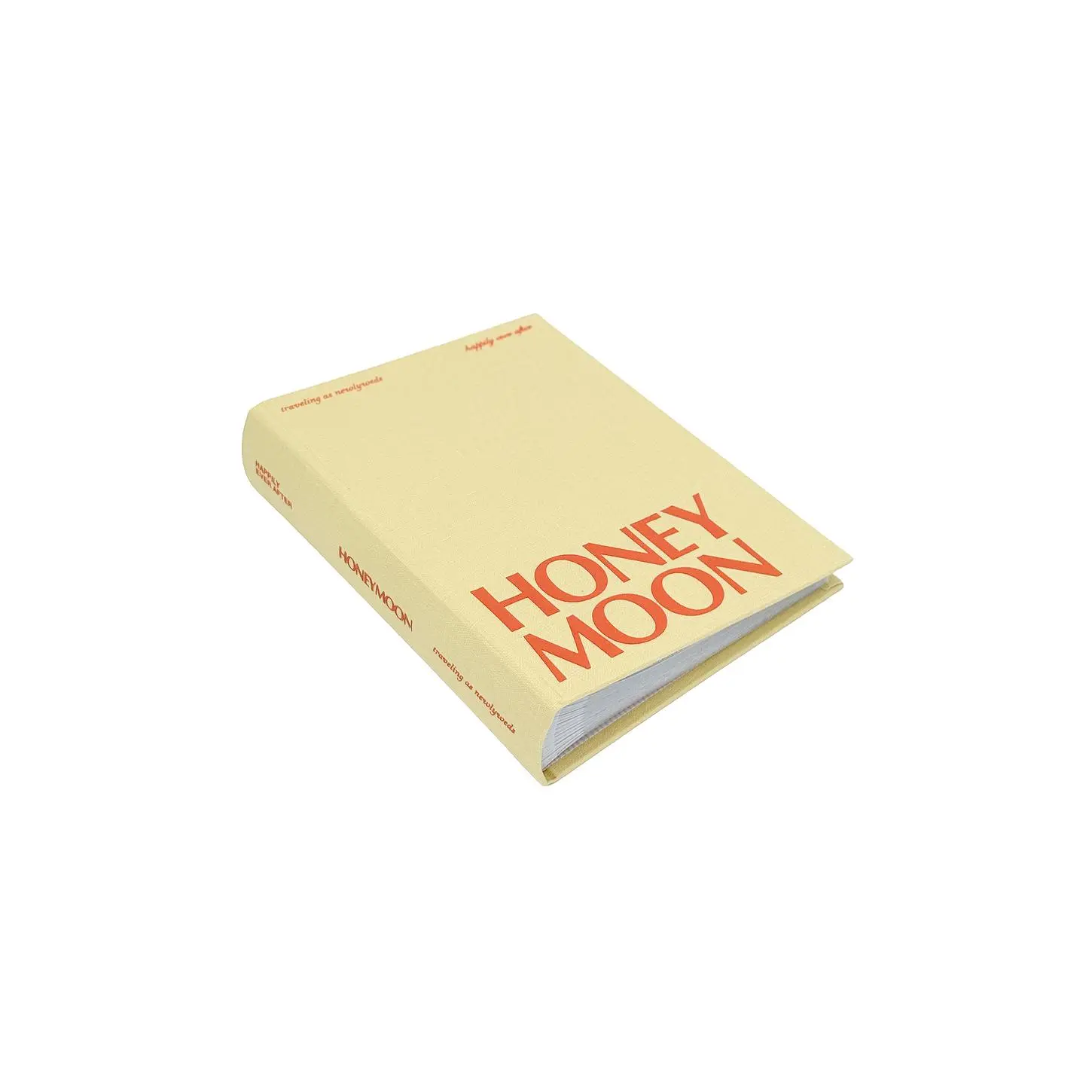 The Ceremony Club Honeymoon Photo Album in Yellow & Orange