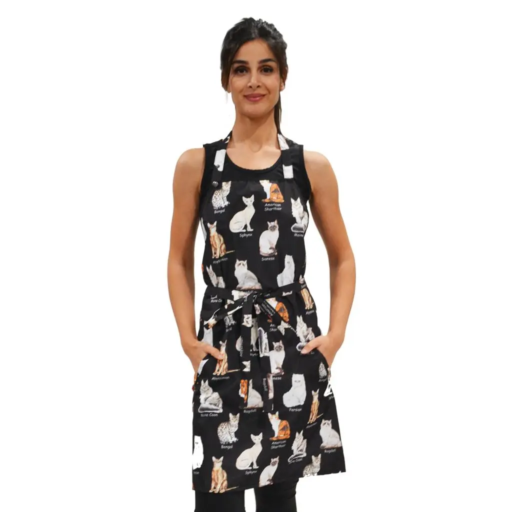 625 - The Catty Groomer Waterproof Hair Resistant and Bleach Resistant Bathing and Grooming Apron