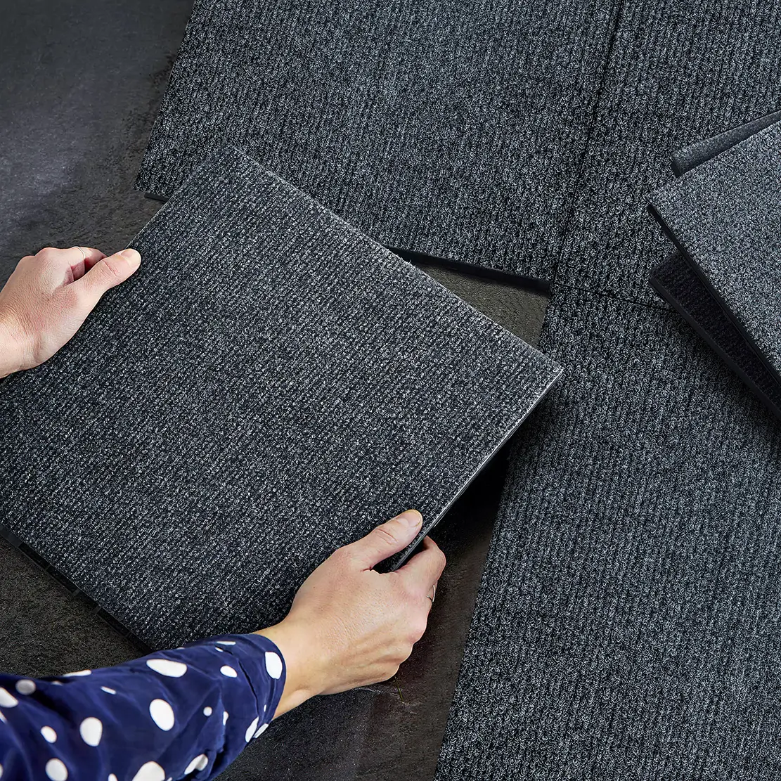 36PCS Carpet floor 12*12"Interlocking Decking Carpet,Easy and Quick Installation Court Tiles for Porch Poolside Balcony Backyard