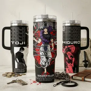 Toji Fushiguro Jujutsu Kaisen 20oz & 40oz Tumbler, Stainless Steel Anime Insulated Cup