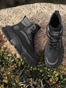 Men's All-Weather Work Boots | Height Increase Design | Durable Casual Shoes | Work Style Shoes