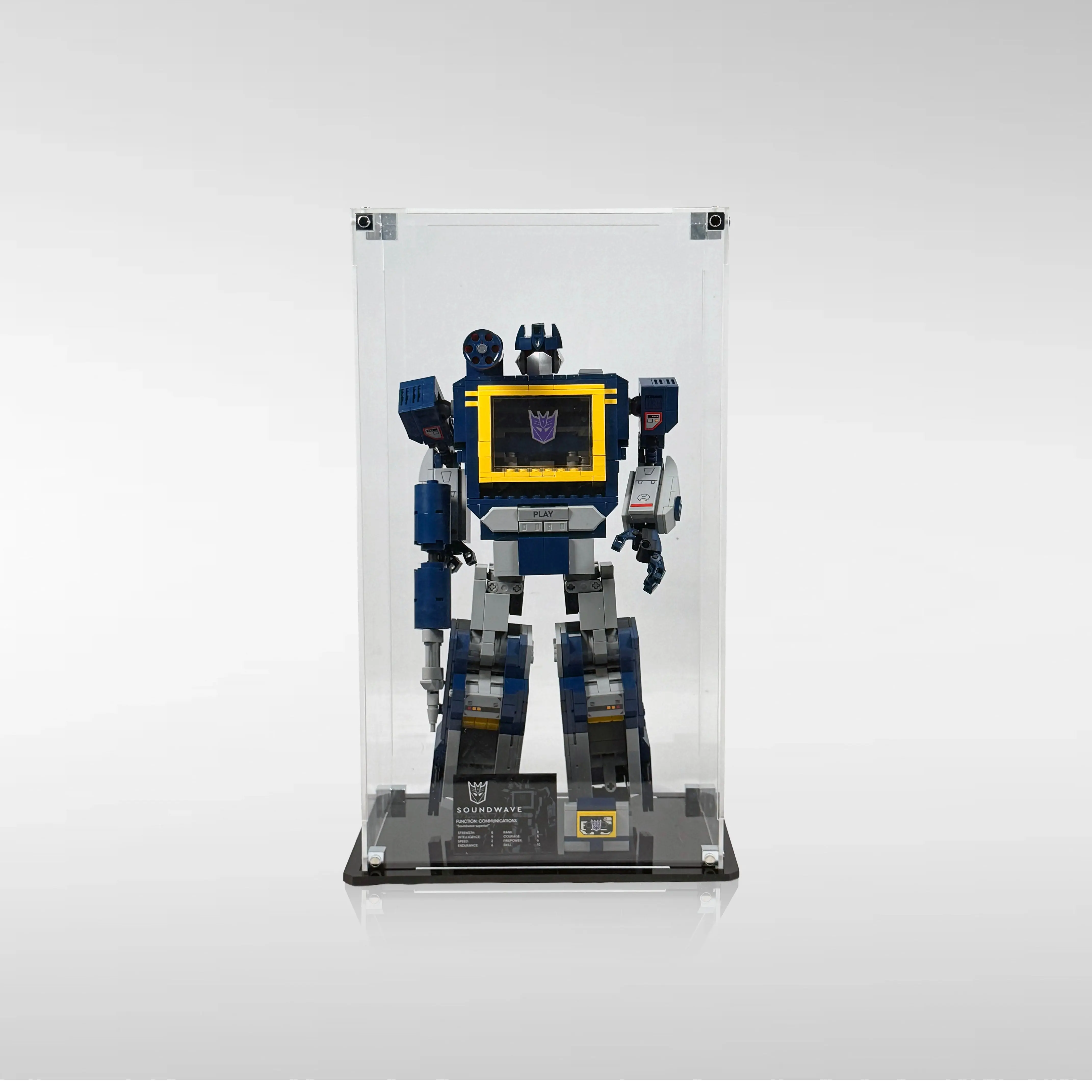 Display Case for LEGO® Transformers: Soundwave (10358)