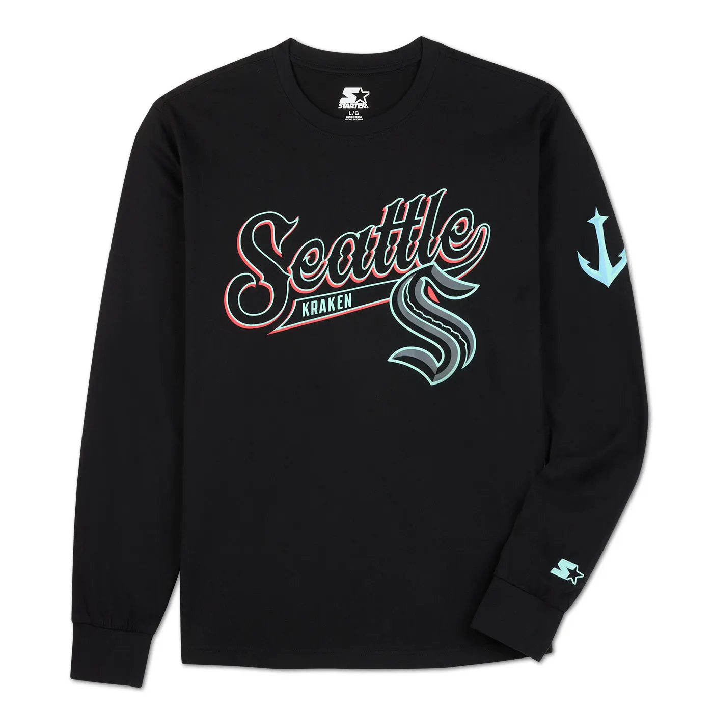 Seattle Kraken Starter Third Jersey Long Sleeve Tee Seattle Kraken Starter Third Jersey Long Sleeve Tee