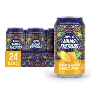 Jumex Aguas Frescas - Classic Mexican Soft Drinks - Drink for Cocktail Mixers & Mexican Food - Fruit Flavored Water - Non Carbonated Non Alcoholic Beverages - 11.3oz, 24 Pack