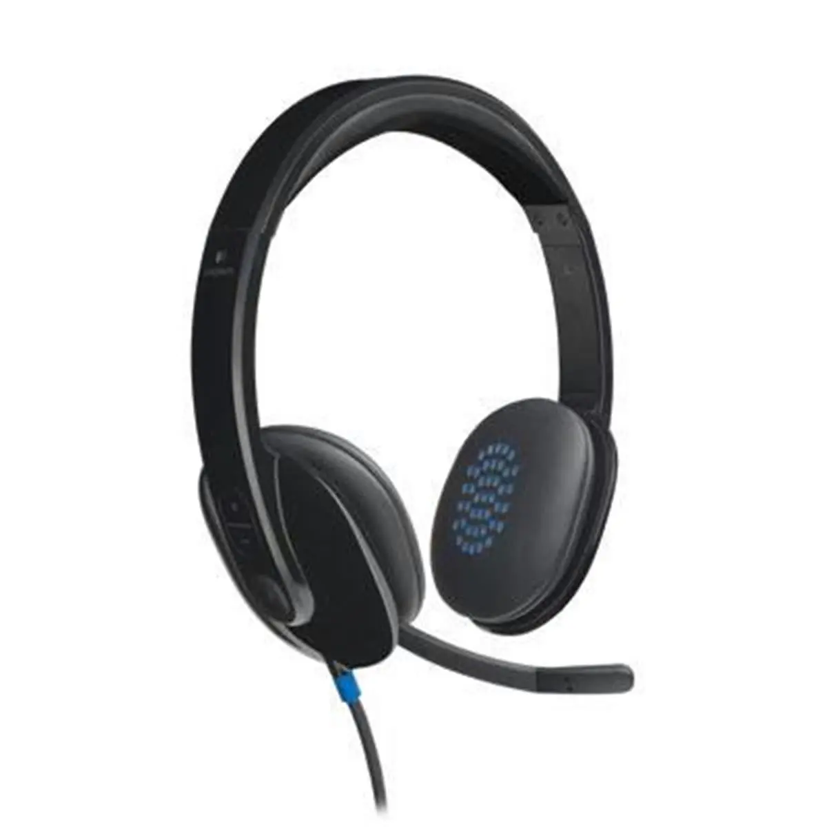 Logitech Digital USB Plug Audio Headphone (H540) - 8.9"x7"x3" Black, for PC Calls and Music (Cycling, Leisure & Outdoor Recreation Equipment)