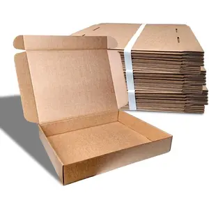 Corrugated Shipping Boxes13x10x2Inches, 30Pack Kraft Cardboard Literature Mailers, Durable Small Business Mailing Boxes for Packaging & Shipping Supplies,