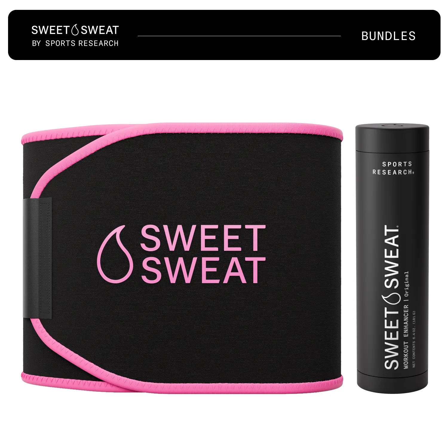 Sweet Sweat Gel (6.4oz) + Waist Trimmer (XL) Bundle