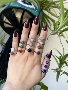 Wire Wrapped Crystal Rings | Crystal Rings | Crystal Jewelry