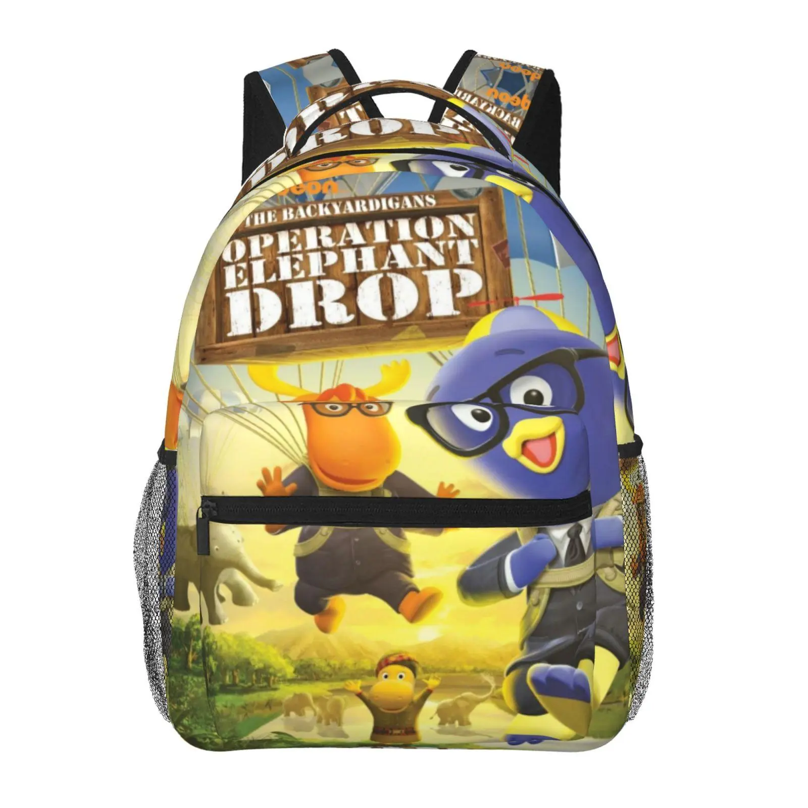 “Into the Thick of It” The Backyardigans backpacks for school—large capacity, exquisite print; The Backyardigans laptop daypack for campus and daily commutes; durable casual backpack; The Backyardigans bookbag—gift for teens and students