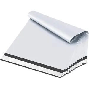 White plastic mailing bags 9x12 inches, strong adhesive shipping bags, waterproof and tear-resistant shipping envelopes, 10/20/30/60 pack