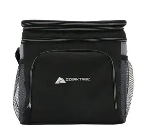 Soft-Sided 24-Can Cooler, 19 QT Capacity, Black