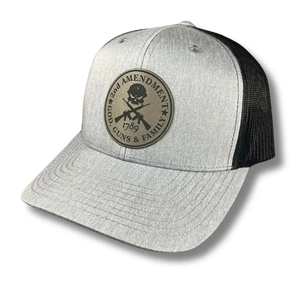 2nd Amendment God, Guns & Family Patch Hat