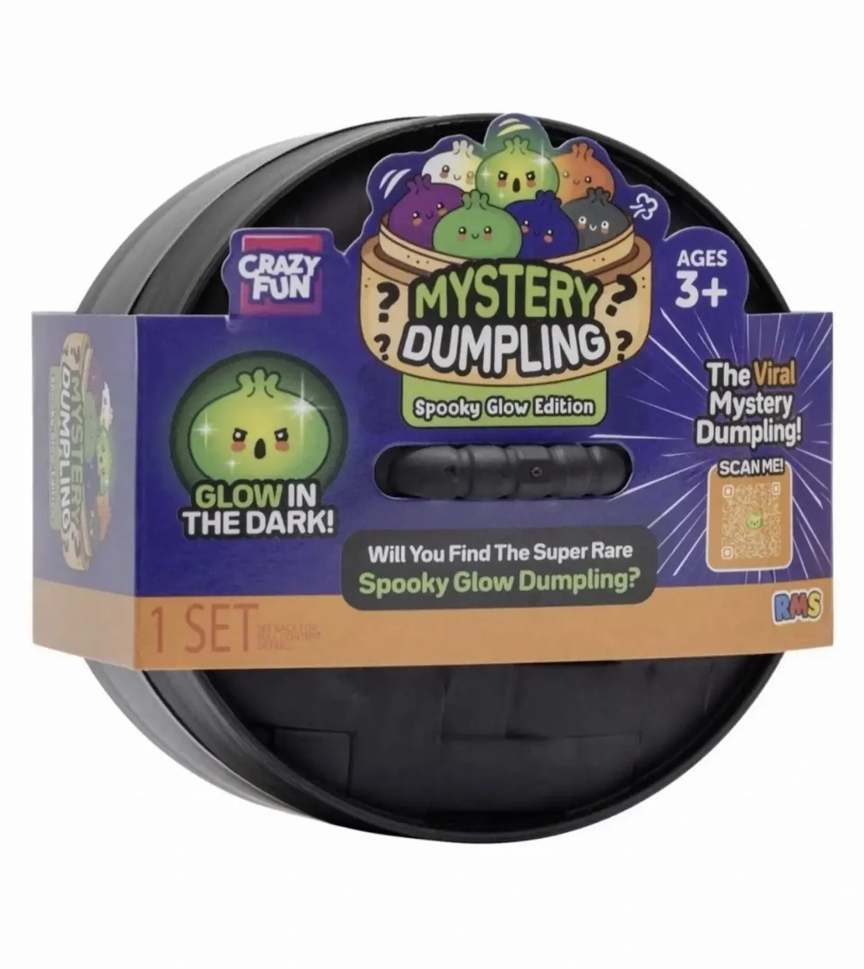 RMS Crazy Fun The Original Mystery Dumpling: Spooky Glow Edition - Collectible Blind Box