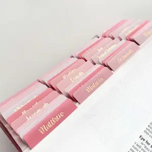 Bible Tabs- Pink gold foil, 66 books of the Bible