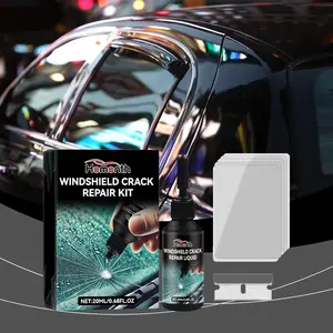 Windshield Crack Repair Kit, Quick Car Window Cracks Gone Glass Scratch Repair Liquid, Long-Lasting Windscreen Filler Tool Resin Fluid for Cracks Chips Star-Shaped Damage