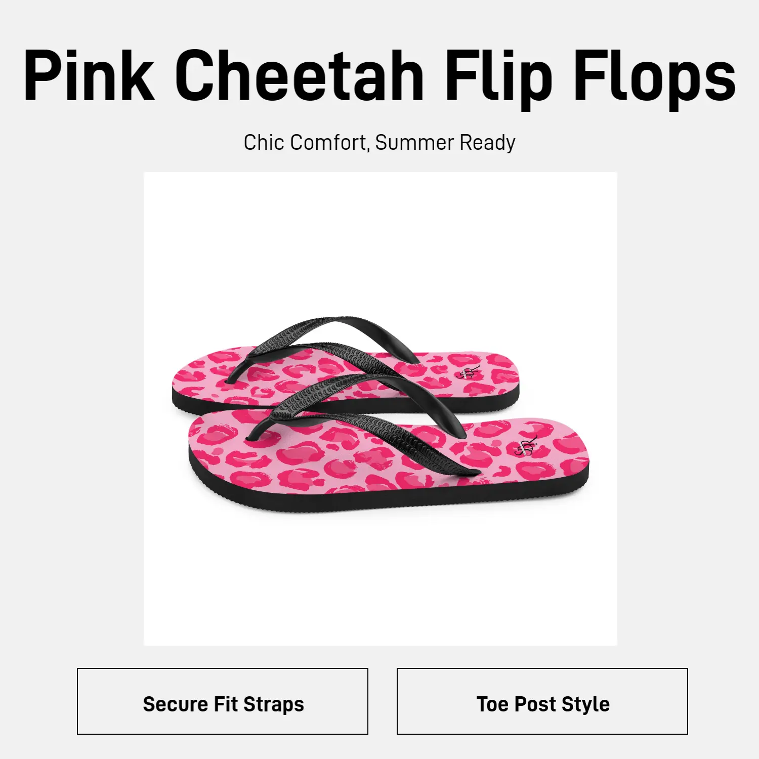 Classic Animal Print Flip Flops for Women, Pink Cheetah Toed Post Slip On Shoe with Soft Polyester Liner and Durable Sole, Secure Fit, Casual Wear, Breathable, Beach, Footwear, Sandal, Rubber, Fabric, Ankle, Design