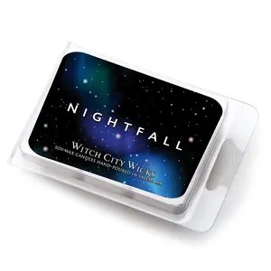 Witch City Wicks Nightfall Scented Wax Melts - 6 1-inch Cubes for Tealight Candles - Mandarin Jasmine Amber Sandalwood Musk - 10-12 Hour Fragrance - Home Decor Ornaments Aroma