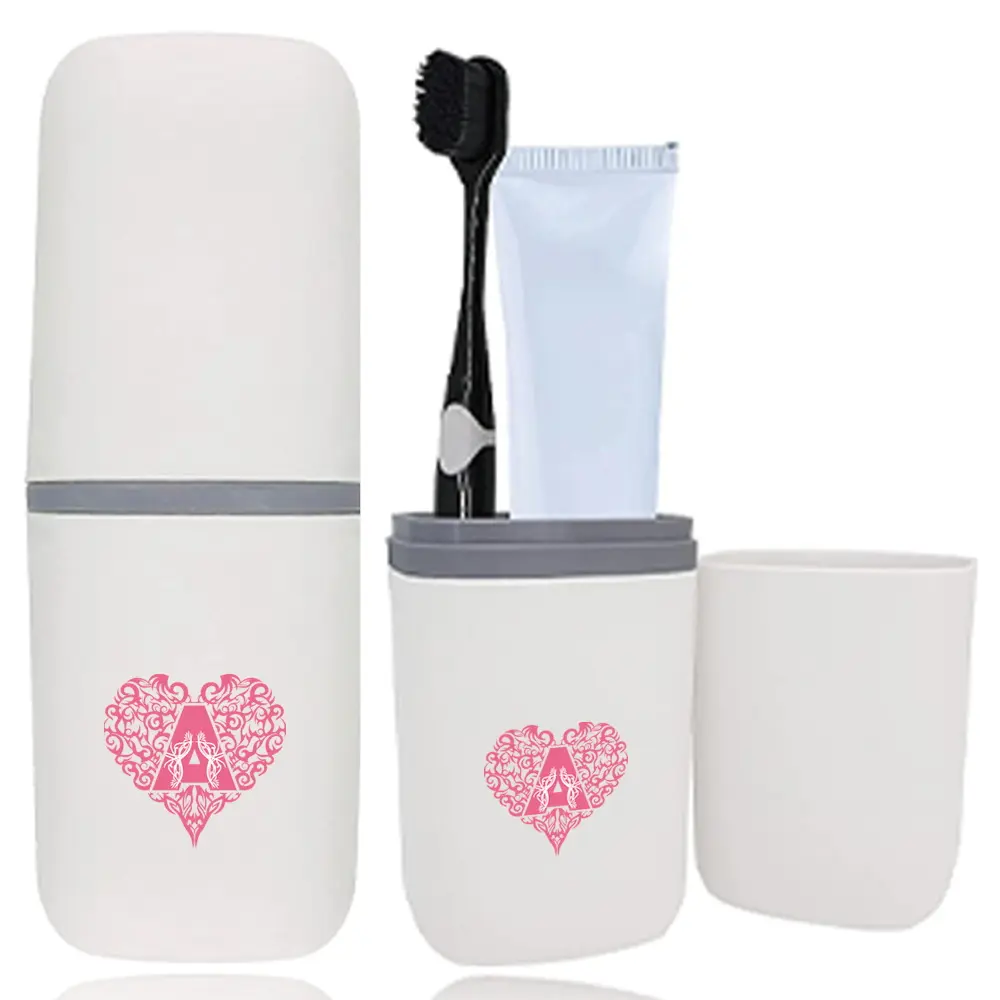 Portable Dustproof Toothbrush Holder Organizers, Detachable Mouthwash Cup Box, Large Capacity Travel Case, Ideal for Outdoor Use & Business Trips, Bathroom Accessory, Toothbrush Storage