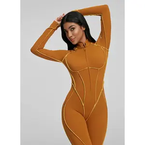 Contour Stitch Catsuit | Catline Collection | Womenswear
