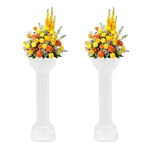 European style Roman Columns 2/4 Pieces 50kg Weight Capacity White Rectangular for Garden Weddings Parties Hotel Window New Year Valentine Decor