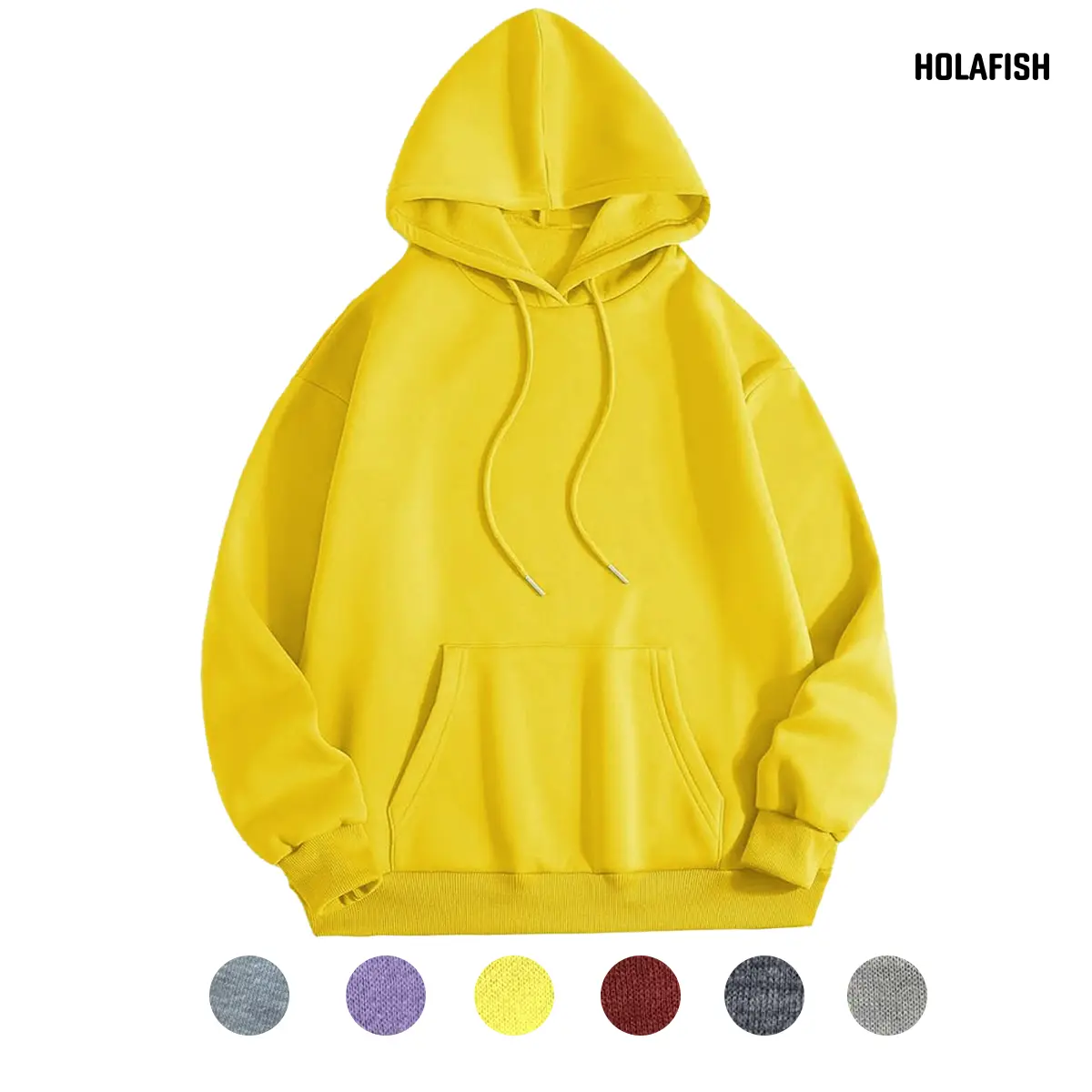 Holafish Women's Hoodies Sweatshirts Cute Long Sleeve Tops Loose Fleece Pullover Shirts with Pocket,Loose Hooded Sweatshirt Fall Winter Outfits 2025 Trendy Clothes summervibes