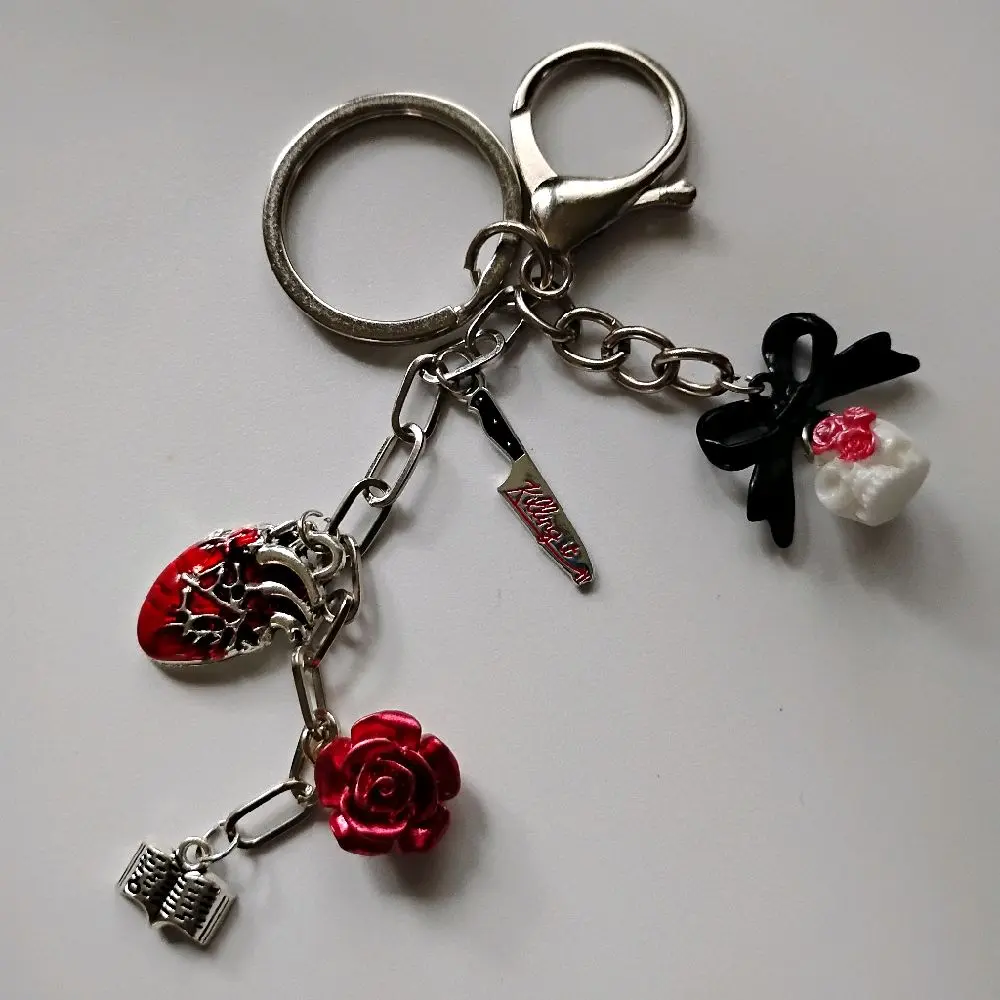 Dark Romance Themed Reader Keychain, Multi-Functional Bag Clip, Kindle Accessory Charm