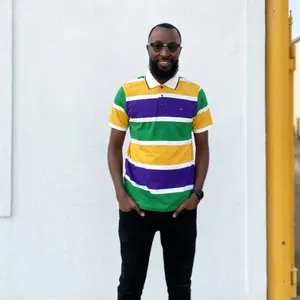 Mardi Gras Block Polo