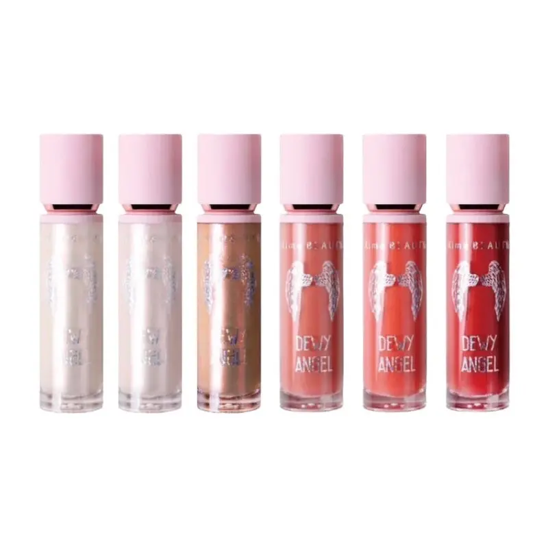 Dewy Angel Liquid Blush, Highlight & Bronzer (6 PC Set) - Makeup Cosmetic