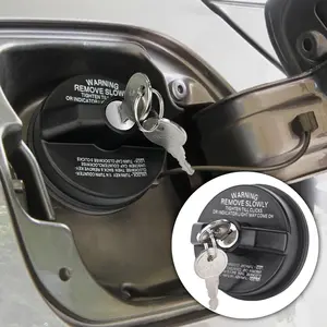 Gas Cap Lock, Locking Gas Cap with Key for Toyota 4Runner Tacoma Honda CRV Tundra Acura Infiniti Nissan Buick Cadillac GMC Chevy, Fuel Tank Caps Automotive Replacement 77300-47020 10504