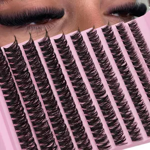 DIY Eyelash Extension Kit, Reusable Natural Look Fluffy Lashes, Perfect for Beginners, Home Use & Outdoors, Ideal for Weddings, Dates, Parties