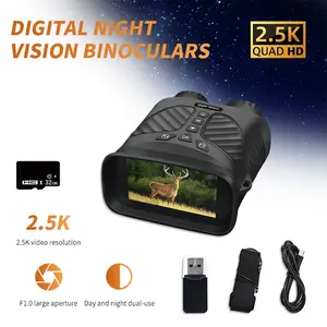 Novalens 2.5K HD Camping Adventure Night vision 40 MegapixelDT39 Infrared Outdoor Binoculars: 32G TF Card Included 8xOptical Zoom,10x Digital Zoom, 300 Meter Infrared NightVision for Hunting, Camping and Shooting