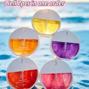 2pcs Portable 30ML Alcohol-Free Travel Hand Sanitizer Spray, Sanitizer Gel, Quick-Dry Antibacterial Fragrance, Card-Size Fruit Scented Hand Wash