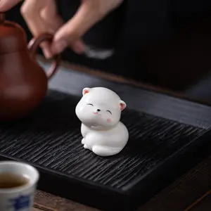 Ceramic Cat Incense Holder, Home Aromatherapy Burner, Indoor Incense Stick Tray, Sandalwood Smell Diffuser, Cat Decorative Piece